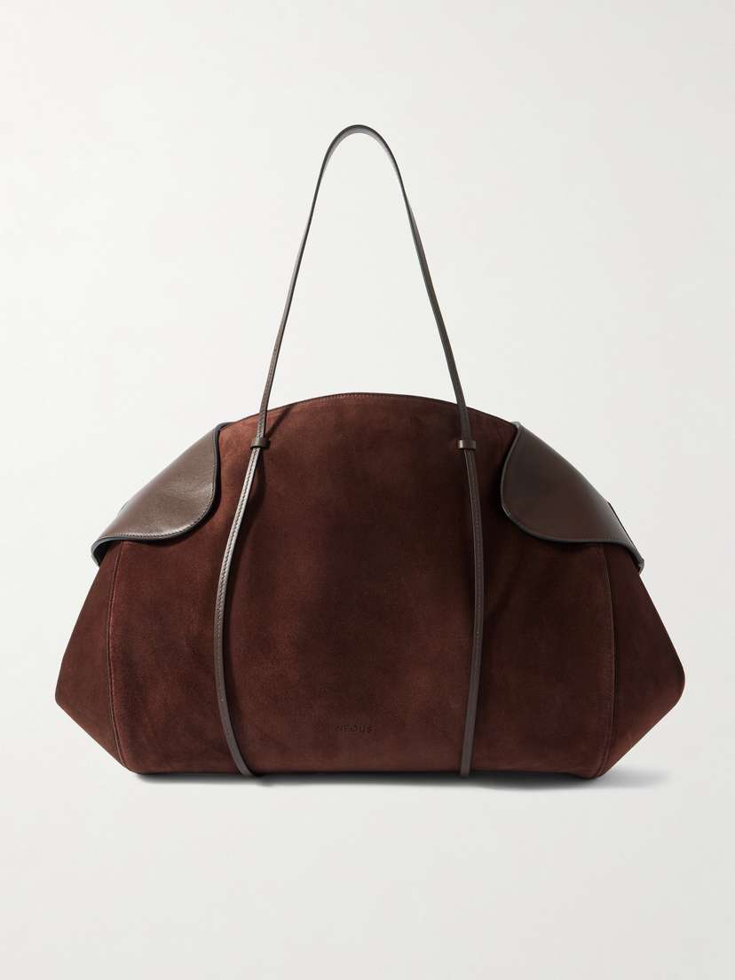 NEOUS Berenices Suede And Leather Shoulder Bag