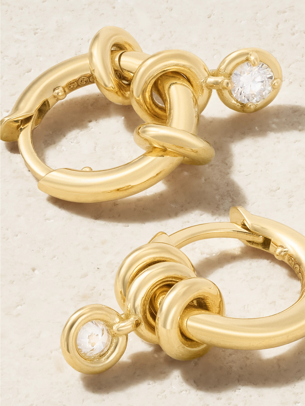 Spinelli Kilcollin Zahra 18-karat Gold Diamond Hoop Earrings In Gold