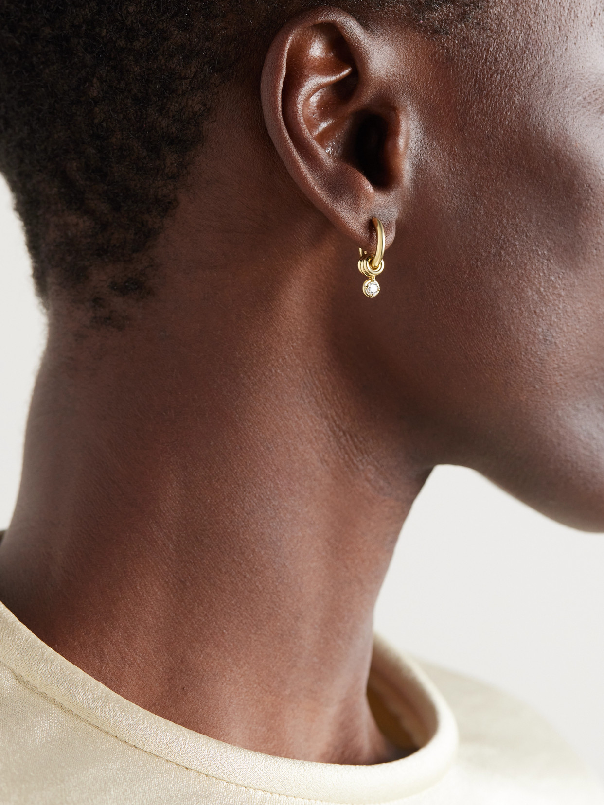 Spinelli Kilcollin Zahra 18-karat Gold Diamond Hoop Earrings In Gold