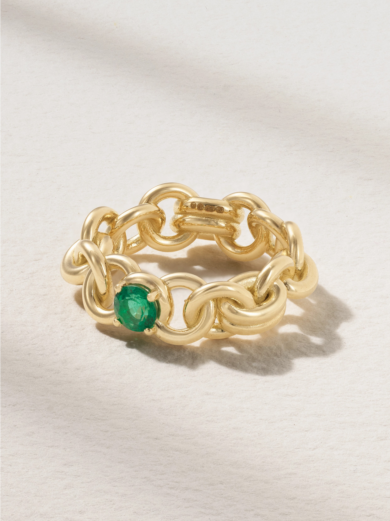 Spinelli Kilcollin Serpens Large 18-karat Gold Emerald Ring In Green