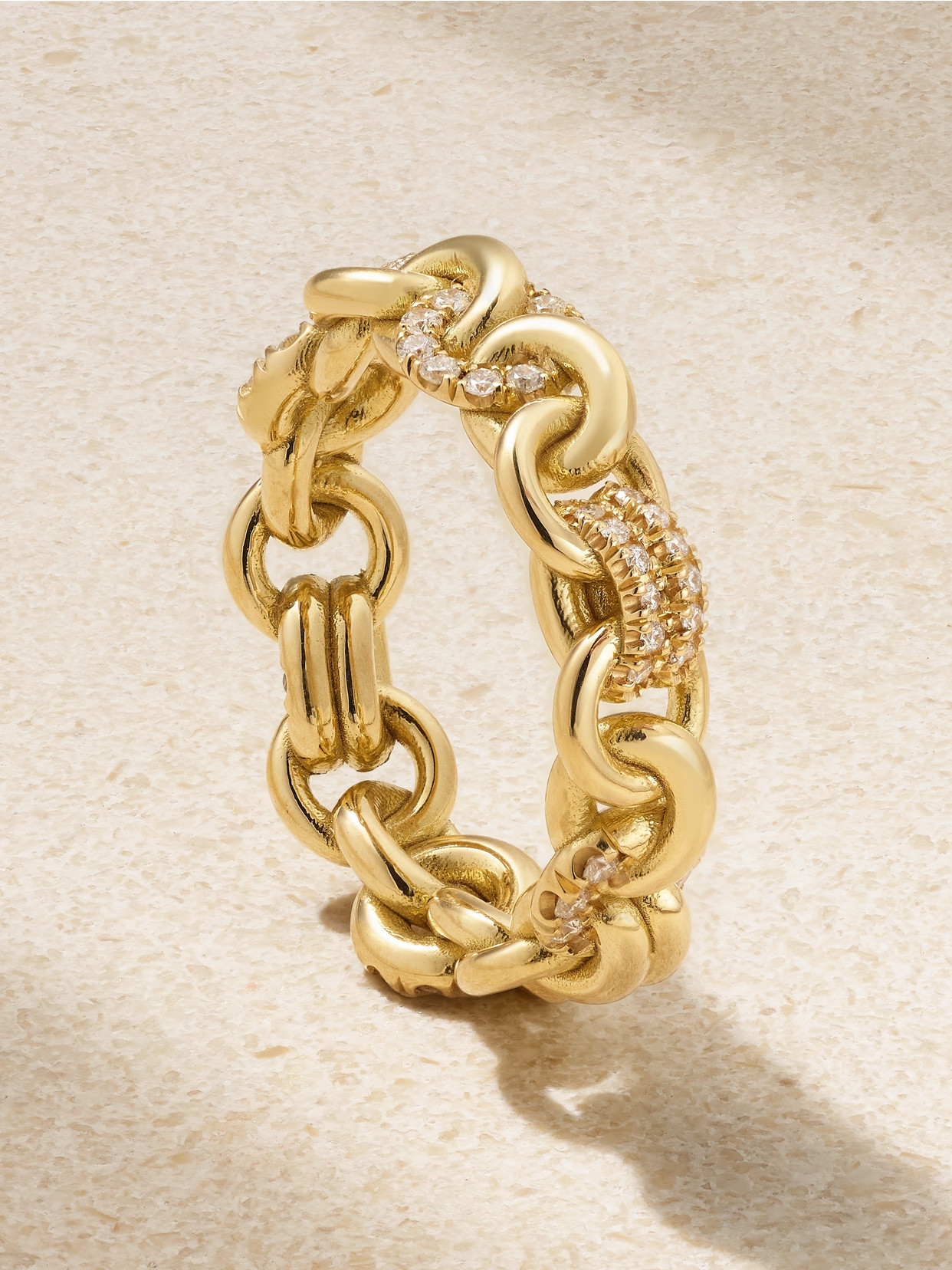 Spinelli Kilcollin Serpens Medium 18-karat Gold Diamond Ring In Gold