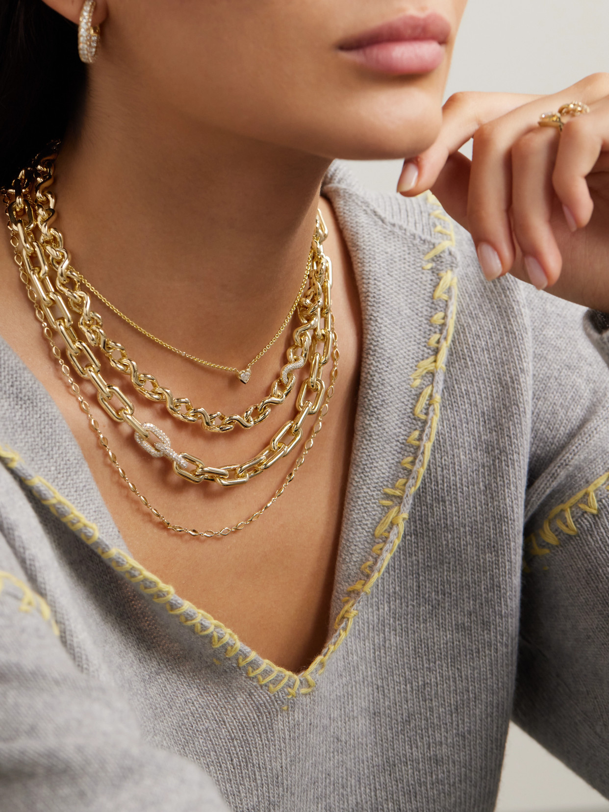 Shay 18-karat Gold Diamond Necklace In Gold