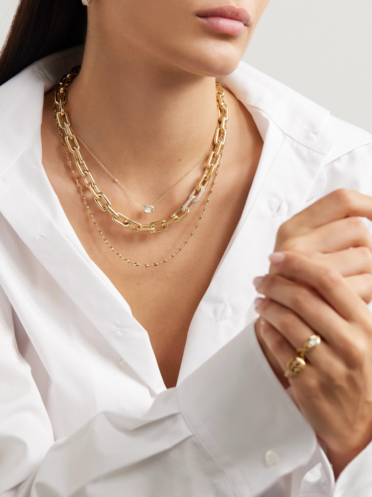 Shay 18-karat Gold Diamond Necklace In Gold