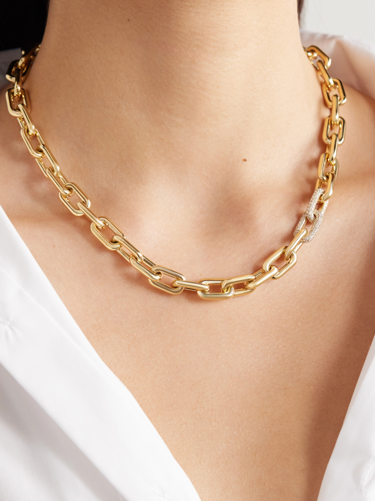 Shay 18-karat Gold Diamond Necklace In Gold