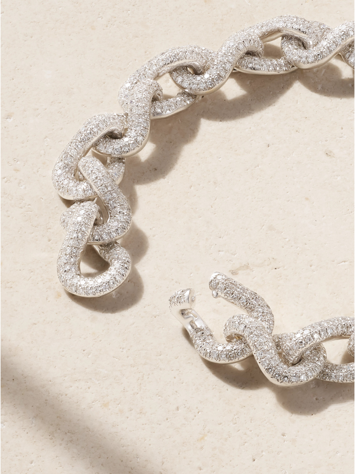 Shay Infinity Link 18-karat White Gold Diamond Bracelet In Gold