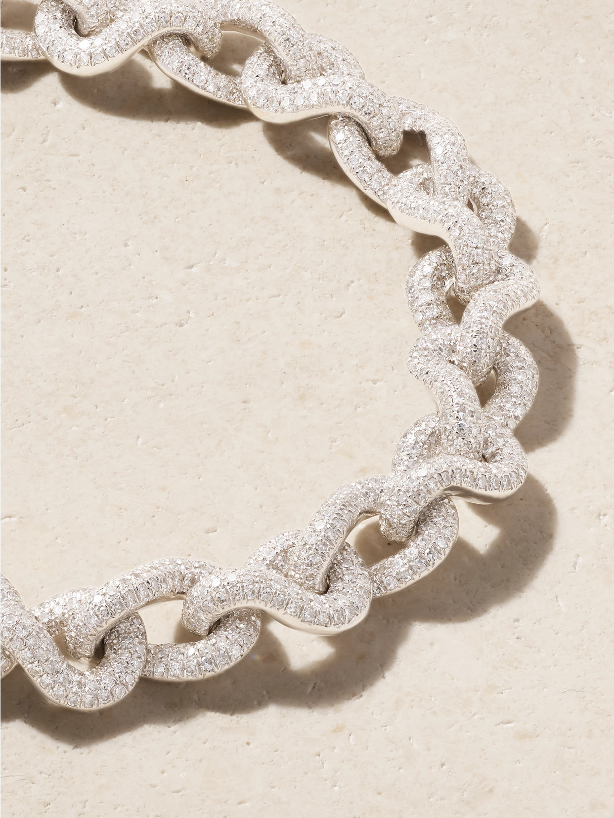 Shay Infinity Link 18-karat White Gold Diamond Bracelet In Gold