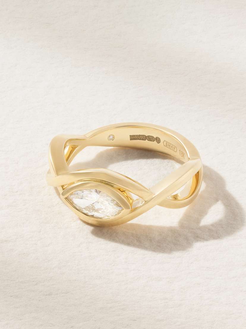 SHAY Vine 18-karat Gold Diamond Ring