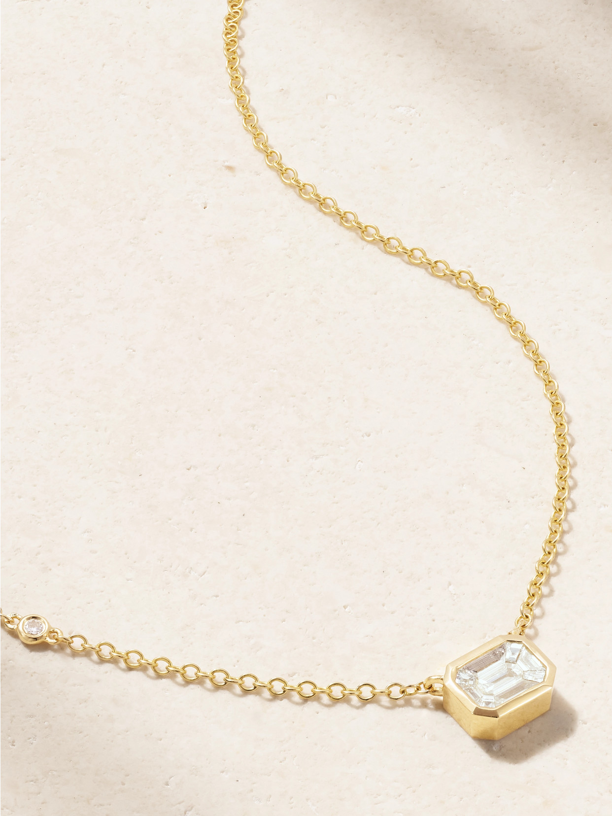 Shay Illusion 18-karat Gold Diamond Necklace
