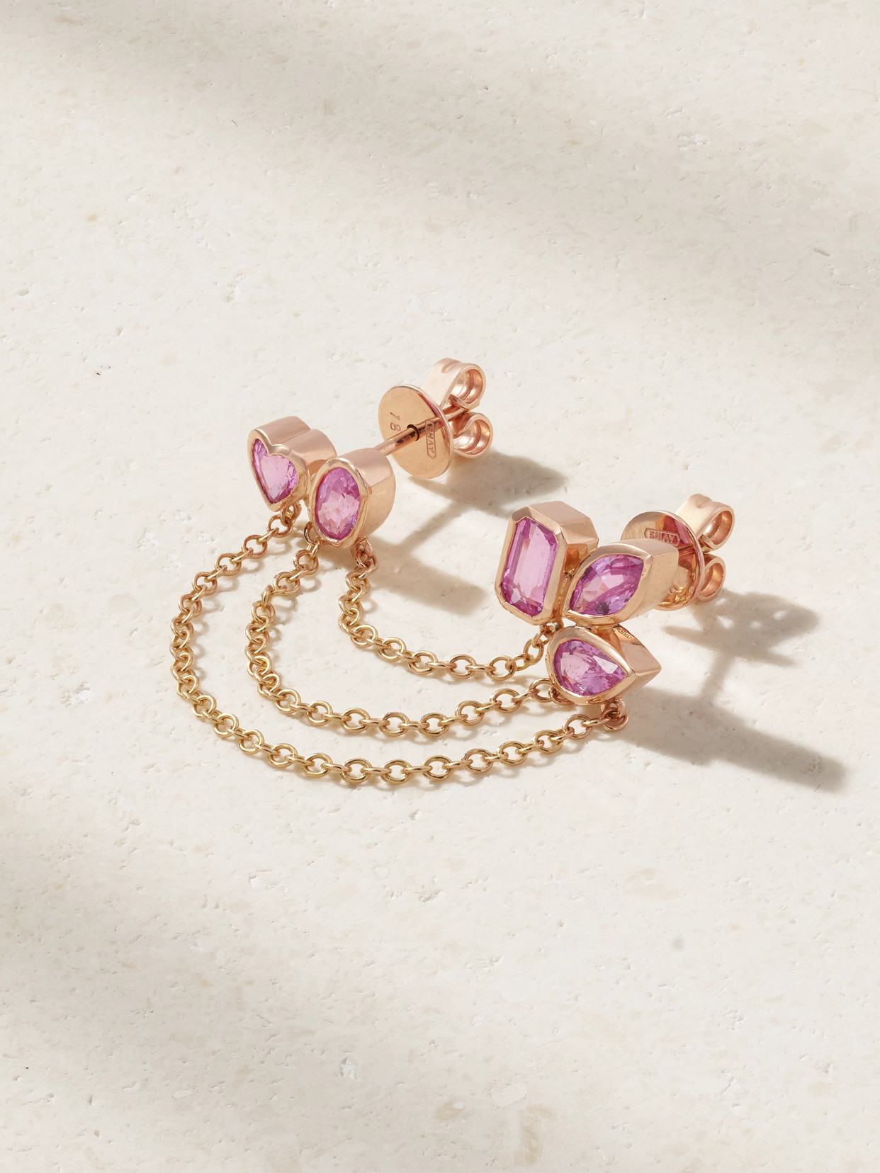 Shay Mixed Duo 18-karat Sapphire Earrings In Gold