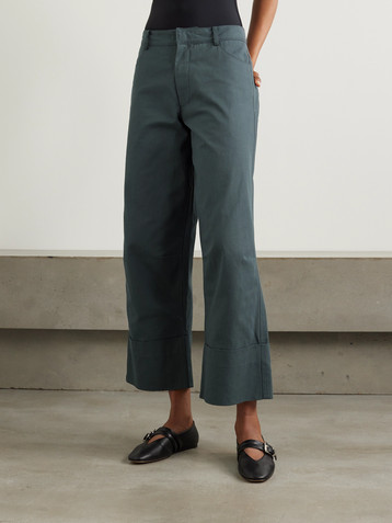 Faithfull Cassis cotton-canvas wide-leg pants