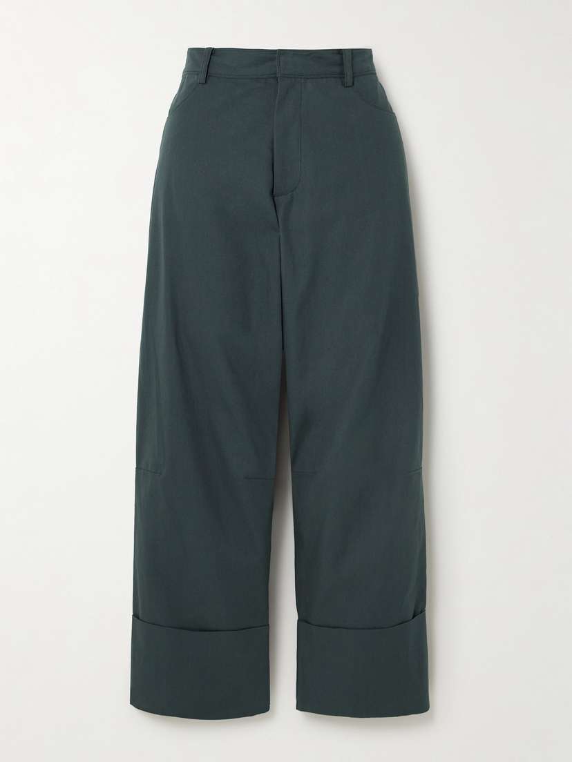 Faithfull Cassis Cotton-canvas Wide-leg Pants