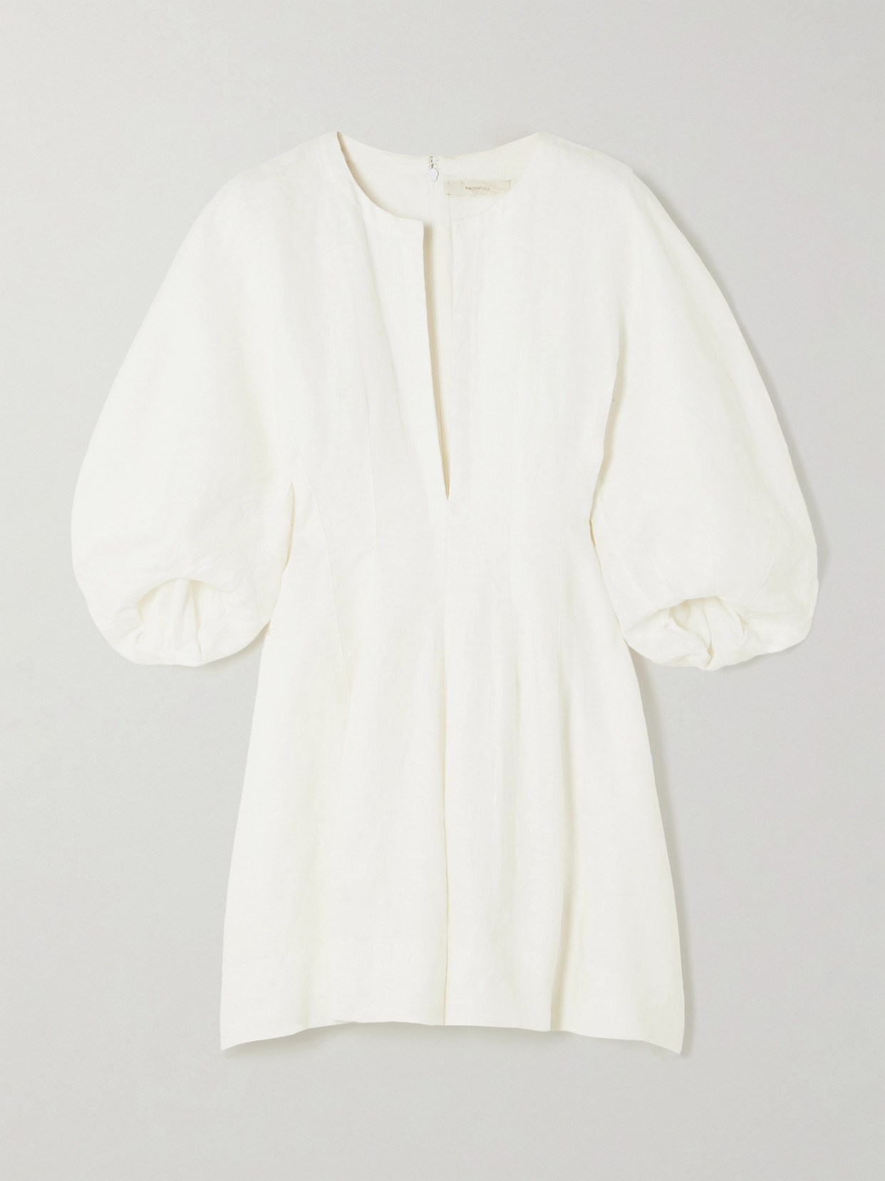 Faithfull - Soleil Linen Mini Dress - White