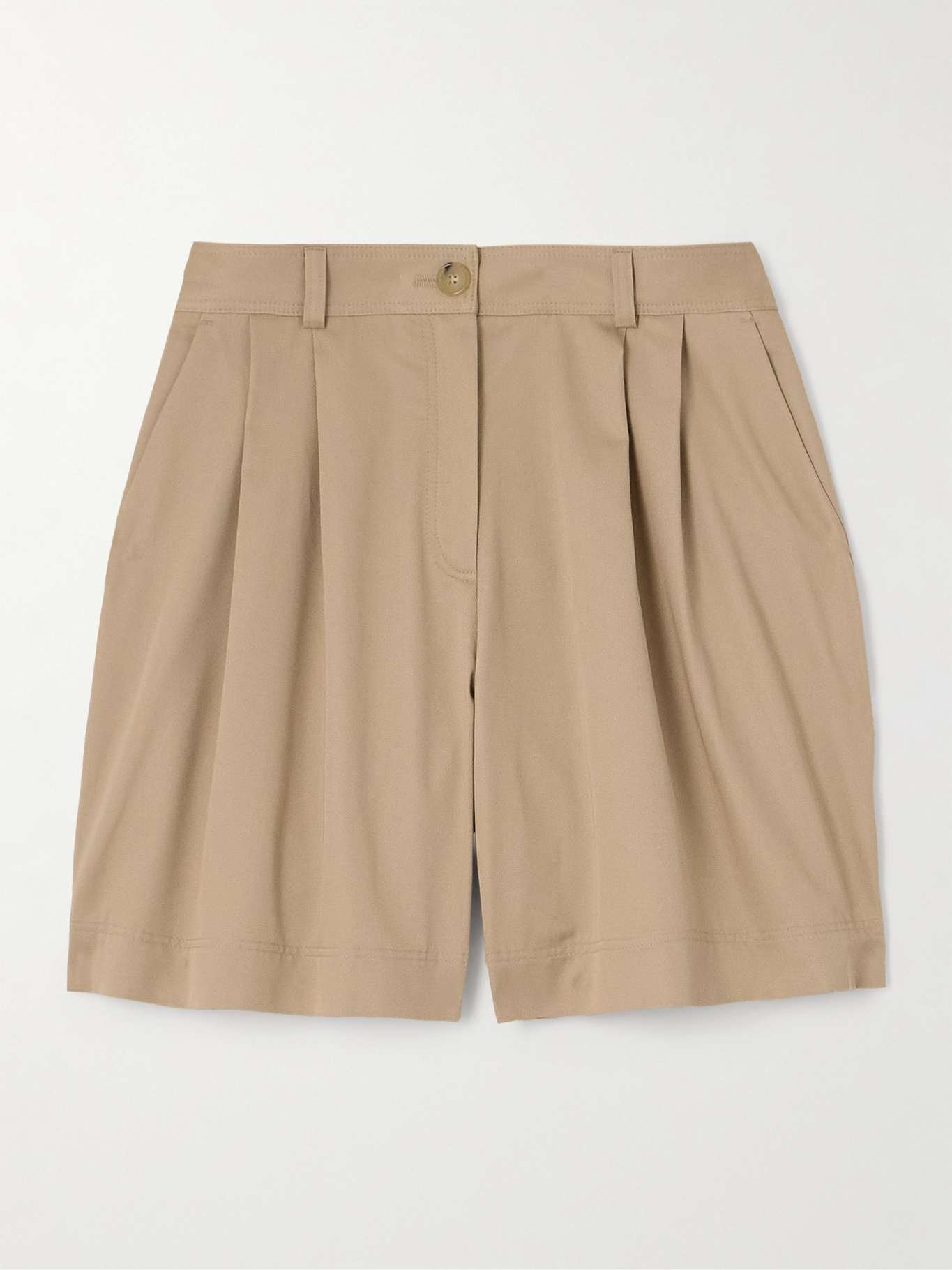 POSEY wide mid-rise twill shorts - GOTS/Vegan - Black Jet