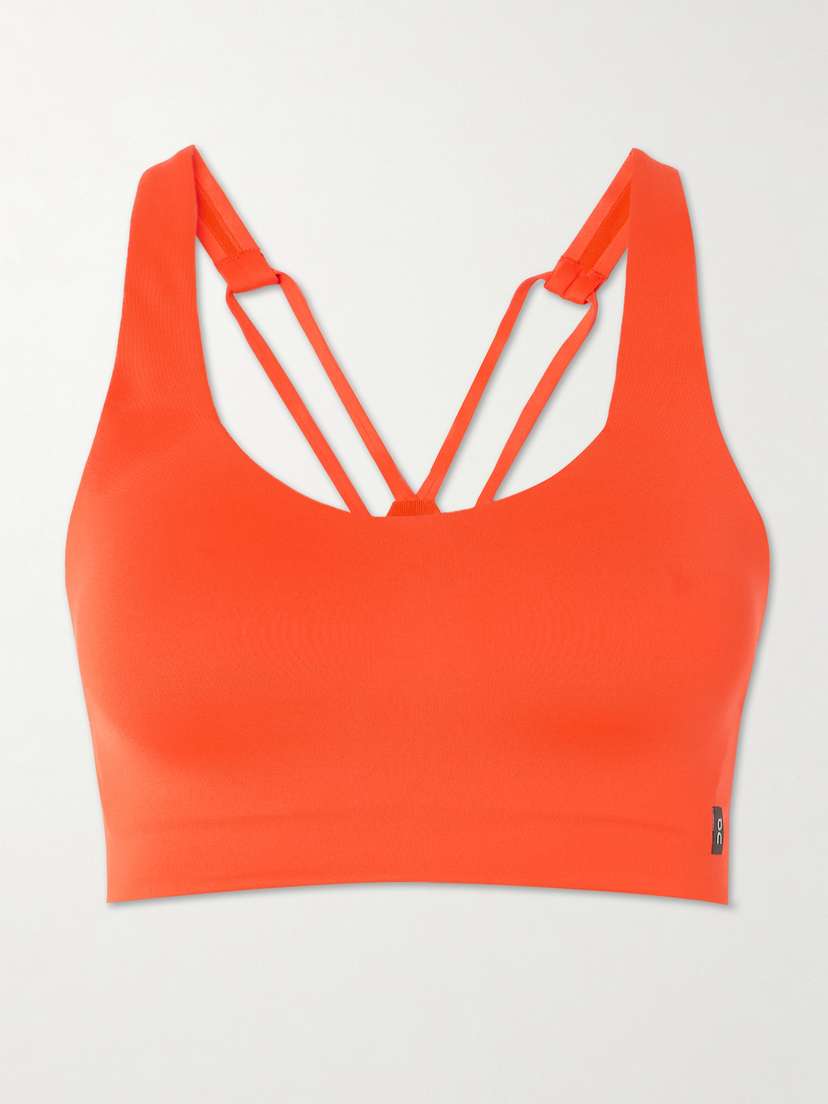 ON Active Mesh-trimmed Stretch-jersey Sports Bra