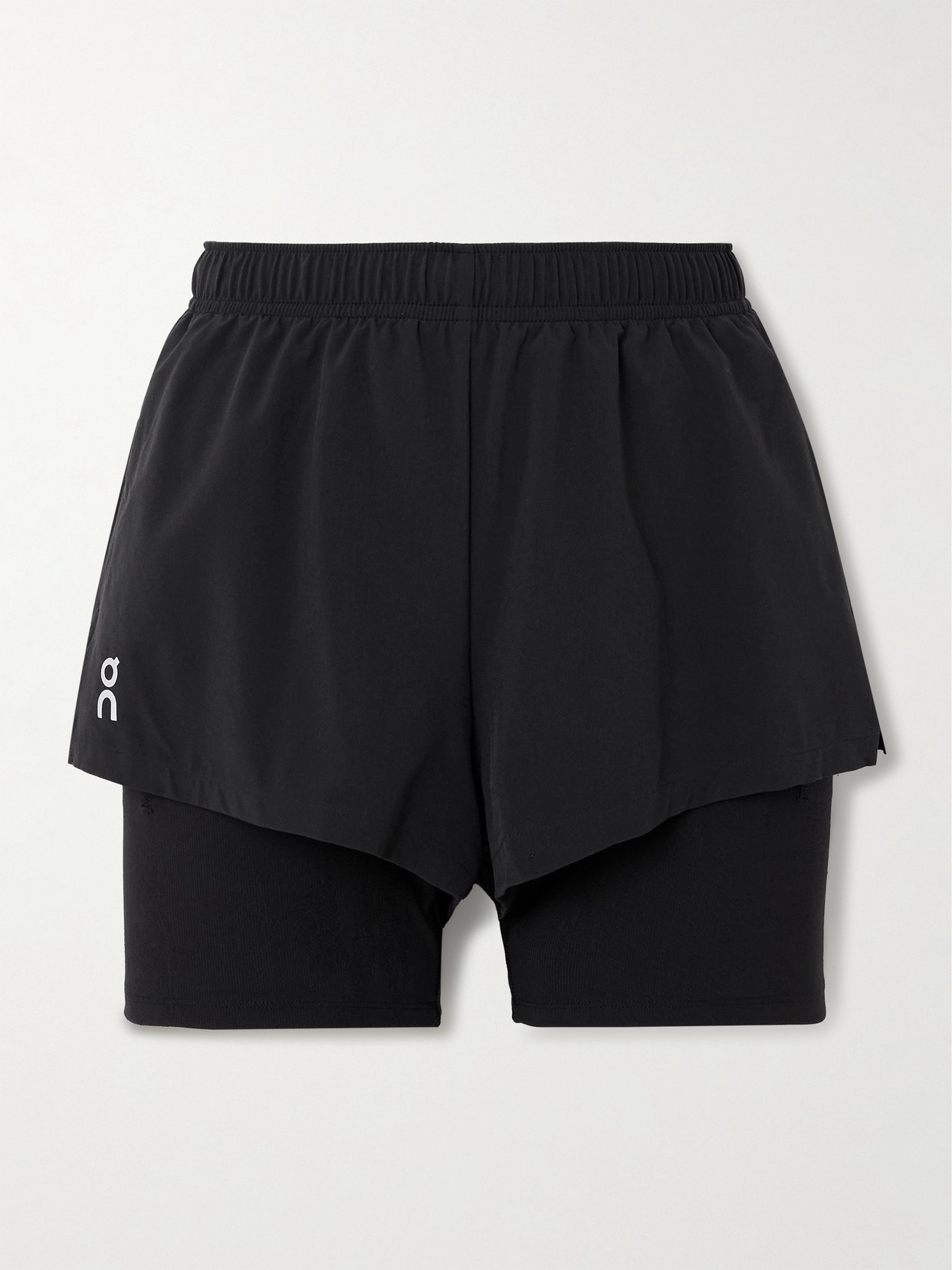 ON - Pace Layered Recycled-shell And Stretch-jersey Shorts - Black
