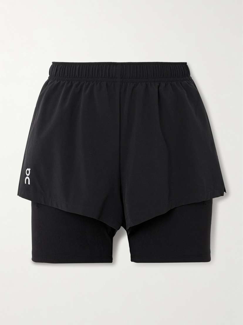 ON Pace Layered Recycled-shell And Stretch-jersey Shorts