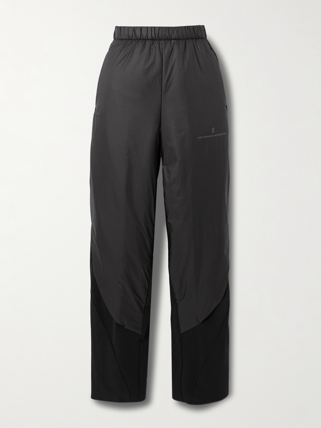 On + Post Archive Facti Zero Recycled-ripstop And Shell Tapered Pants In Black