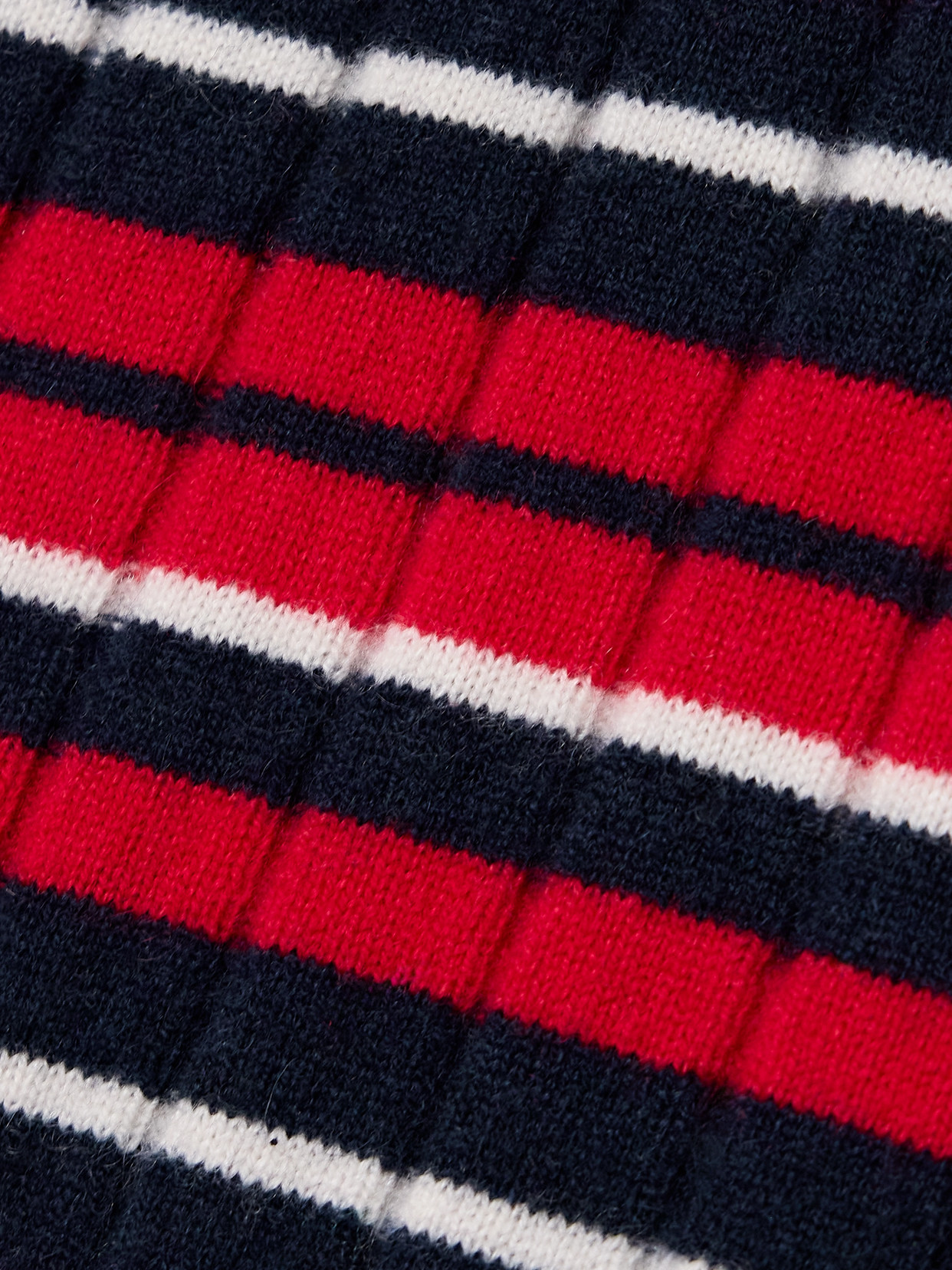 Guest In Residence Striped Ribbed Cashmere Shorts In Red