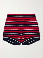 Penny Ribbed Cashmere Shorts White