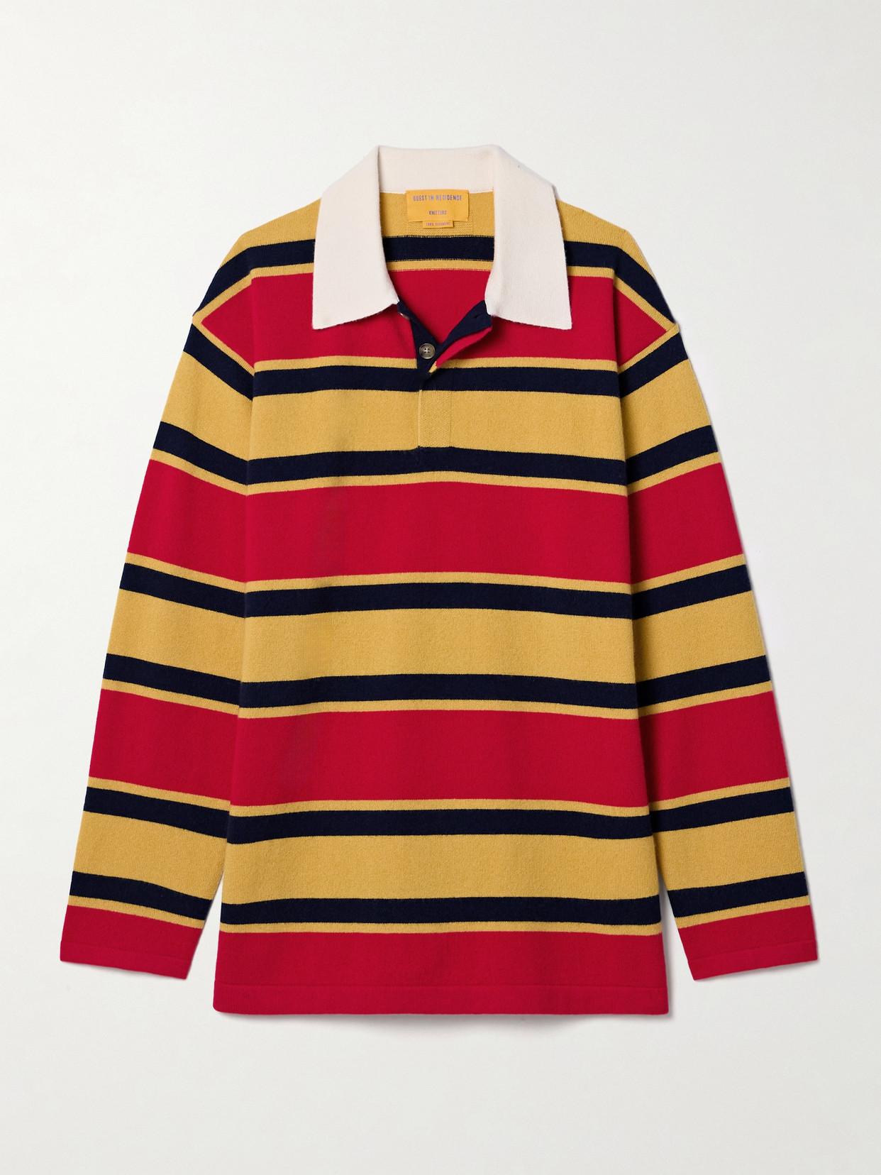 Guest In Residence Rugby Striped Cashmere Sweater In Multi