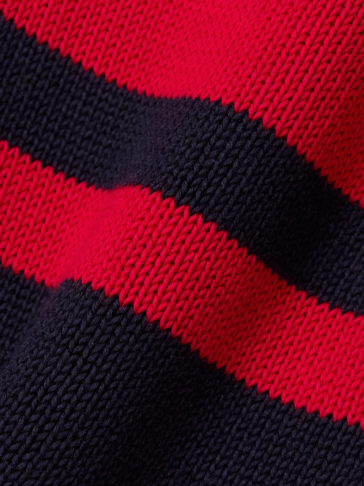 Striped Knitted Cotton Sweater