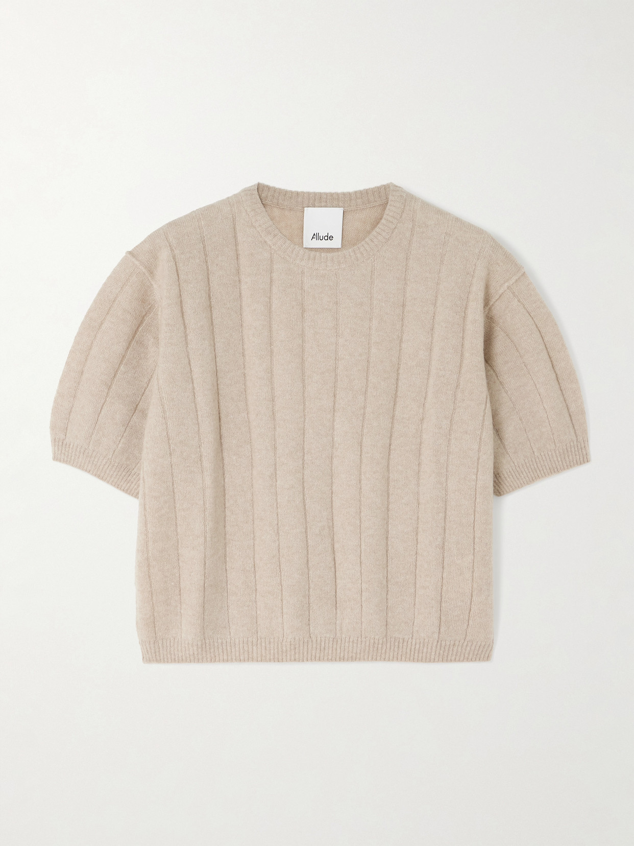 Allude - Ribbed Cashmere And Silk-blend Sweater - Brown