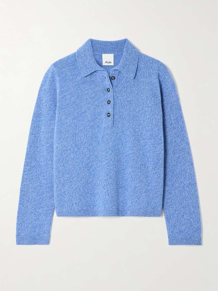 Allude Cashmere Polo Sweater - x large