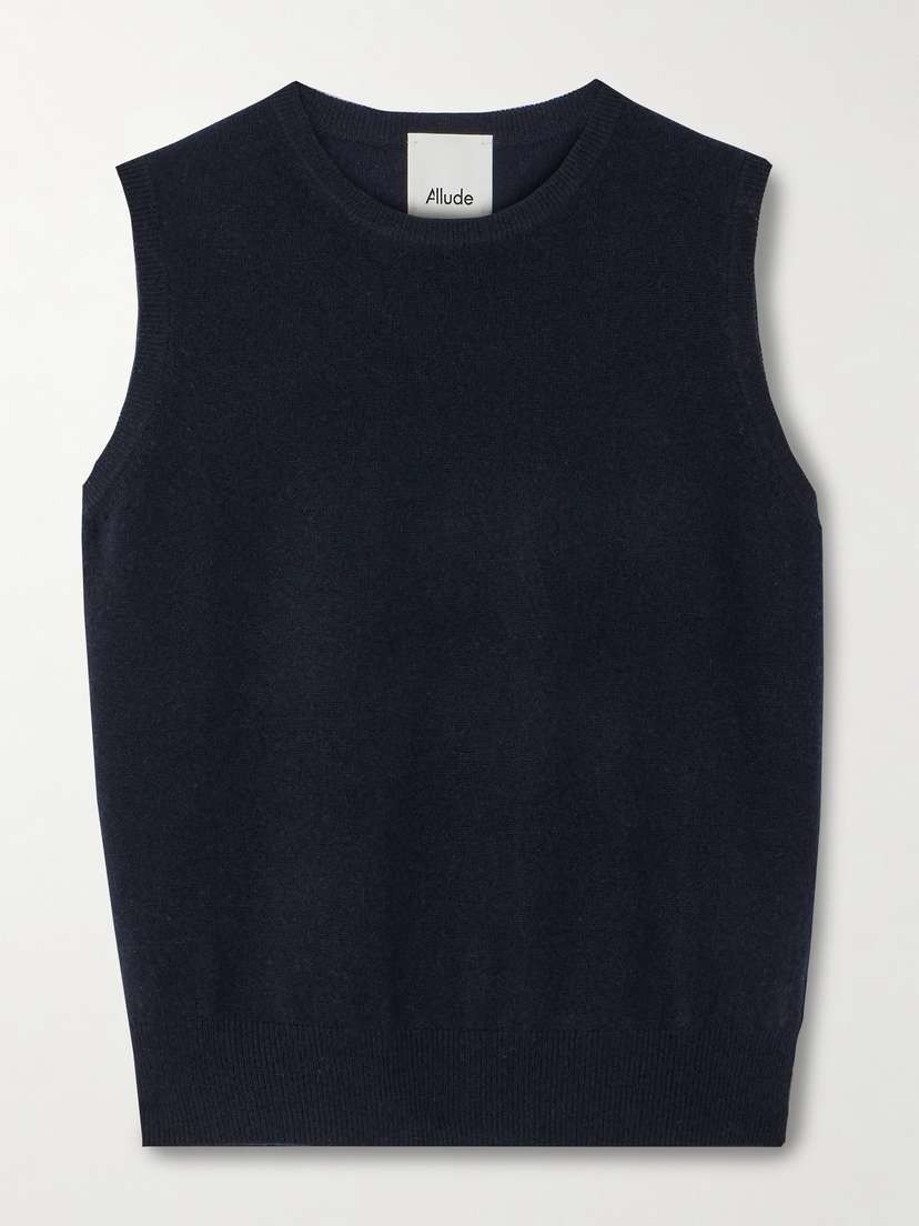Allude Wool And Cashmere-blend Tank