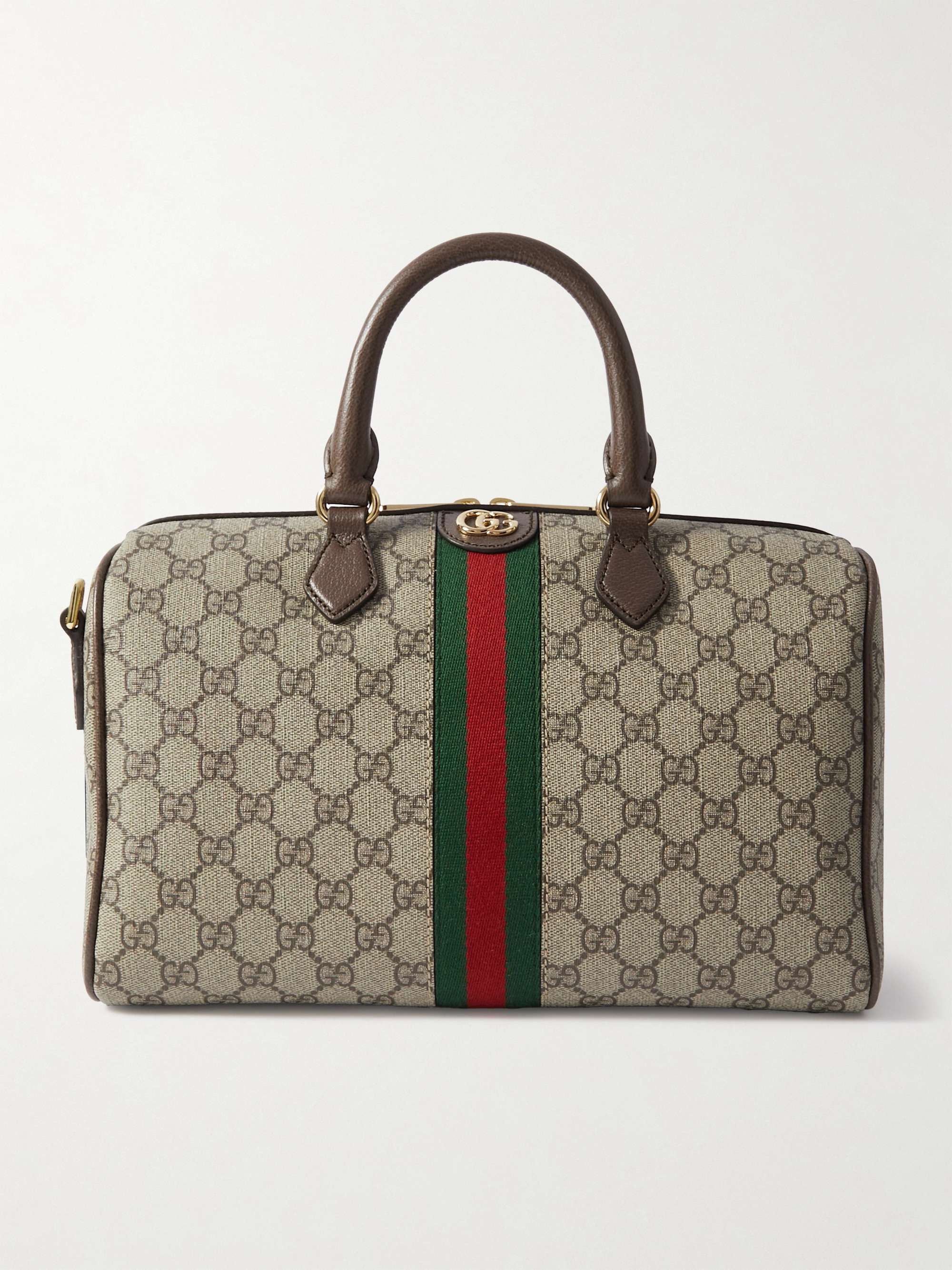Sac a main en toile enduite imprimee a finitions en cuir texture Ophidia GUCCI pour femme NET A PORTER