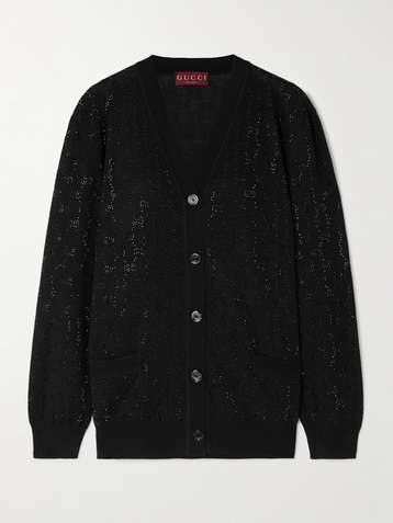Designer black cardigan deals
