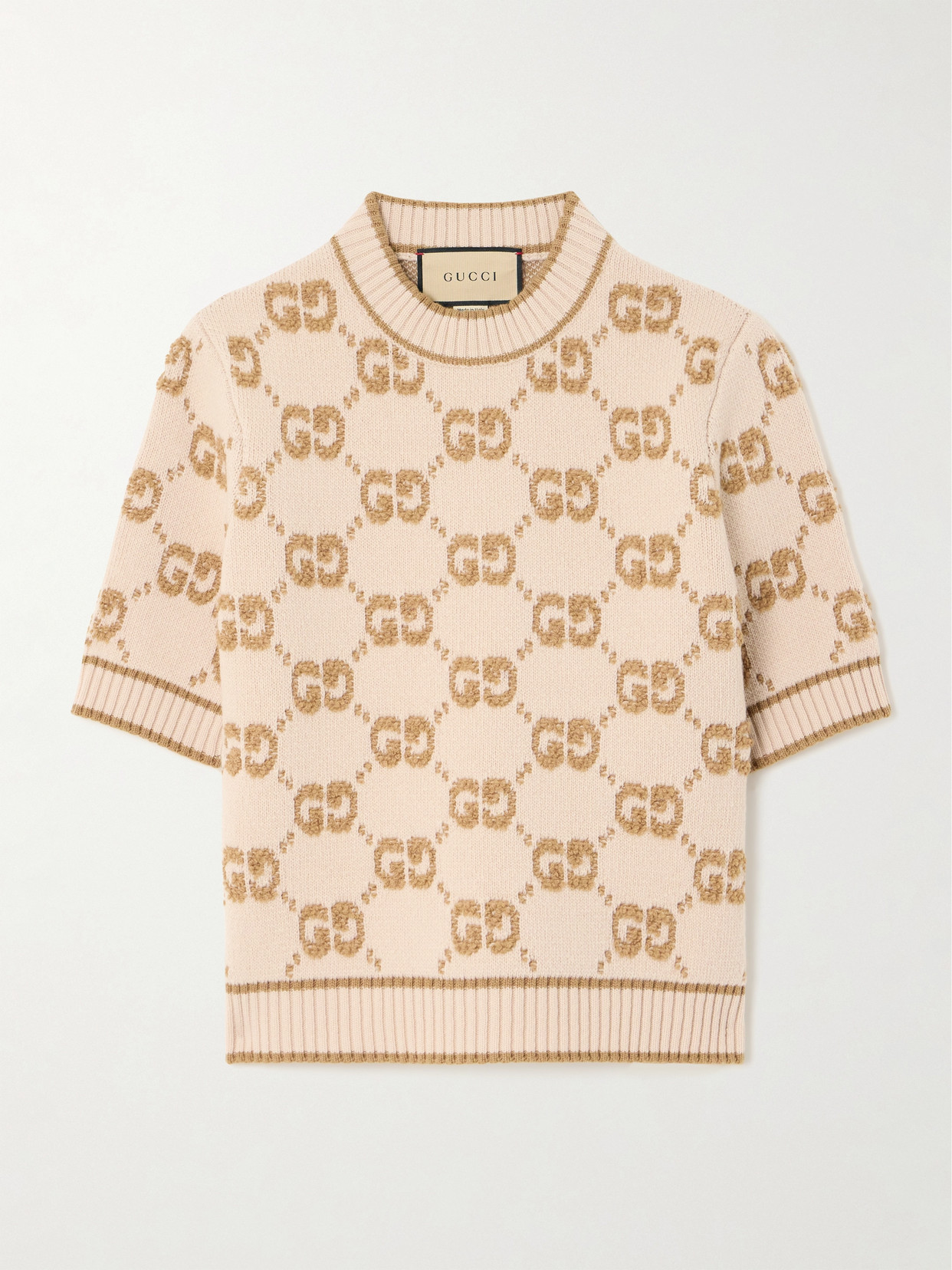 Gucci - Jacquard-knit Wool-bouclé Sweater - Brown