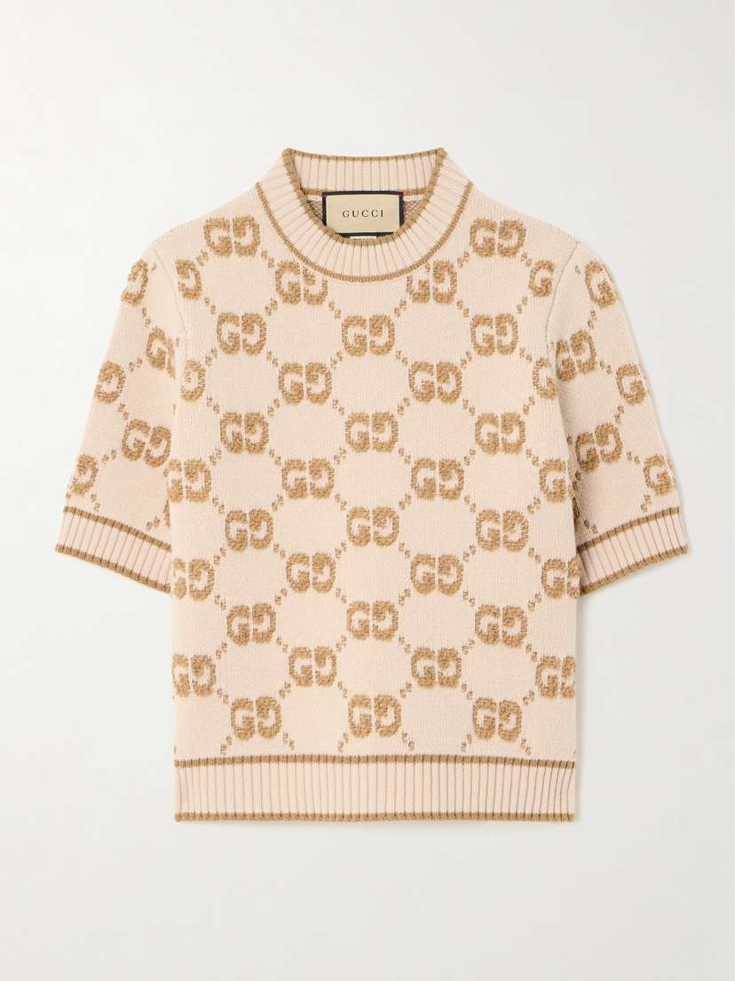 Gucci Jacquard-knit Wool-bouclé Sweater
