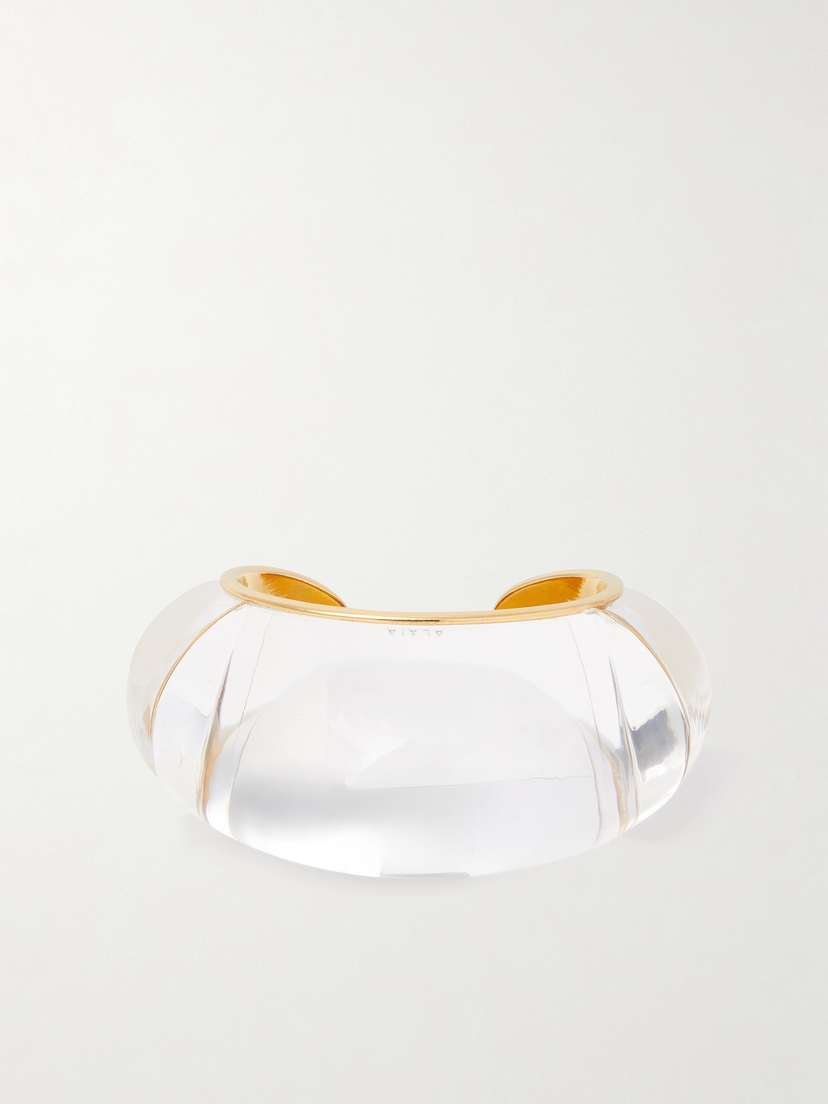 Alaïa Bubble Resin And Gold-tone Cuff
