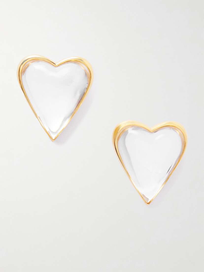 Alaïa Bombe Gold-tone And Resin Earrings