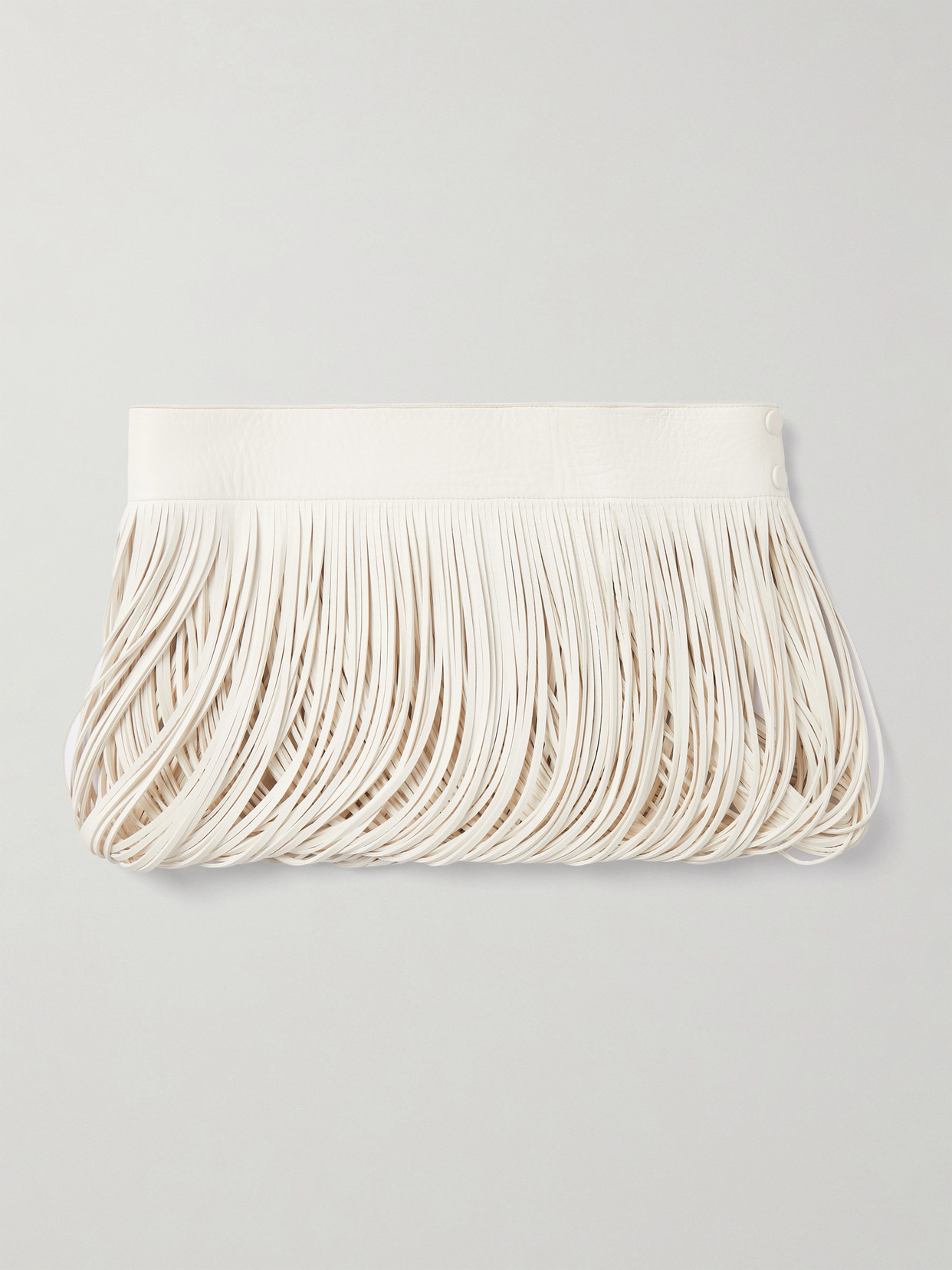 Alaïa Threaded Leather Belt In White