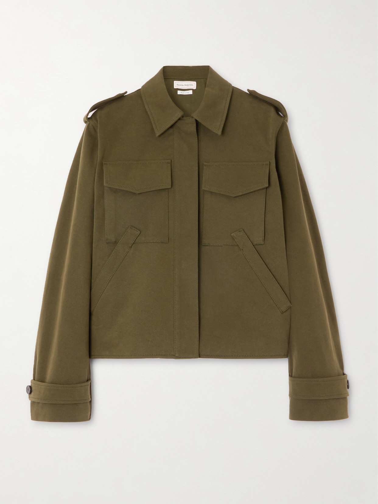Alexander McQueen - Cotton-twill Jacket - Green