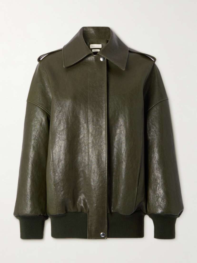 Alexander McQueen Textured-leather Jacket