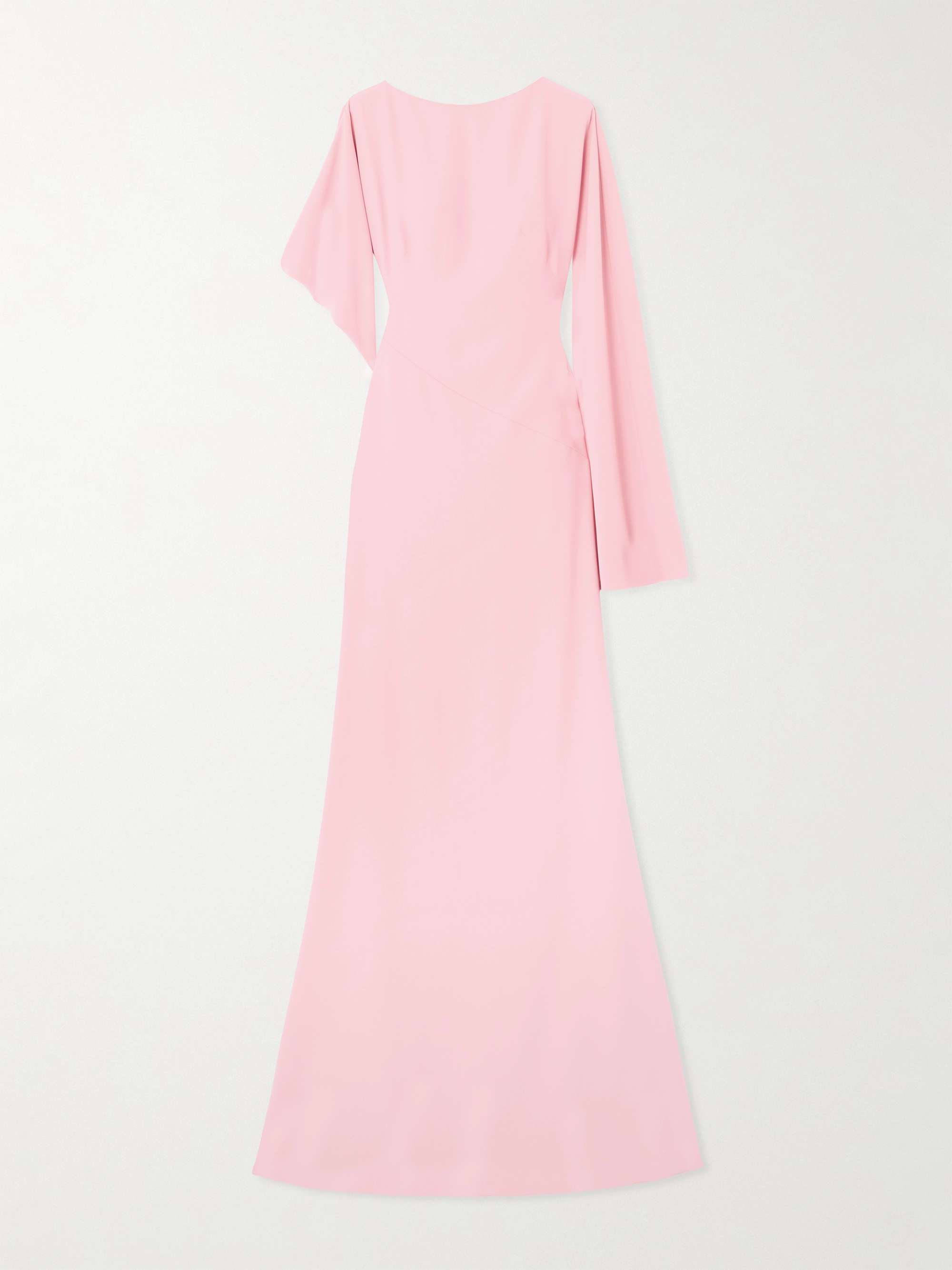 ALEXANDER MCQUEEN Asymmetric paneled crepe gown | NET-A-PORTER