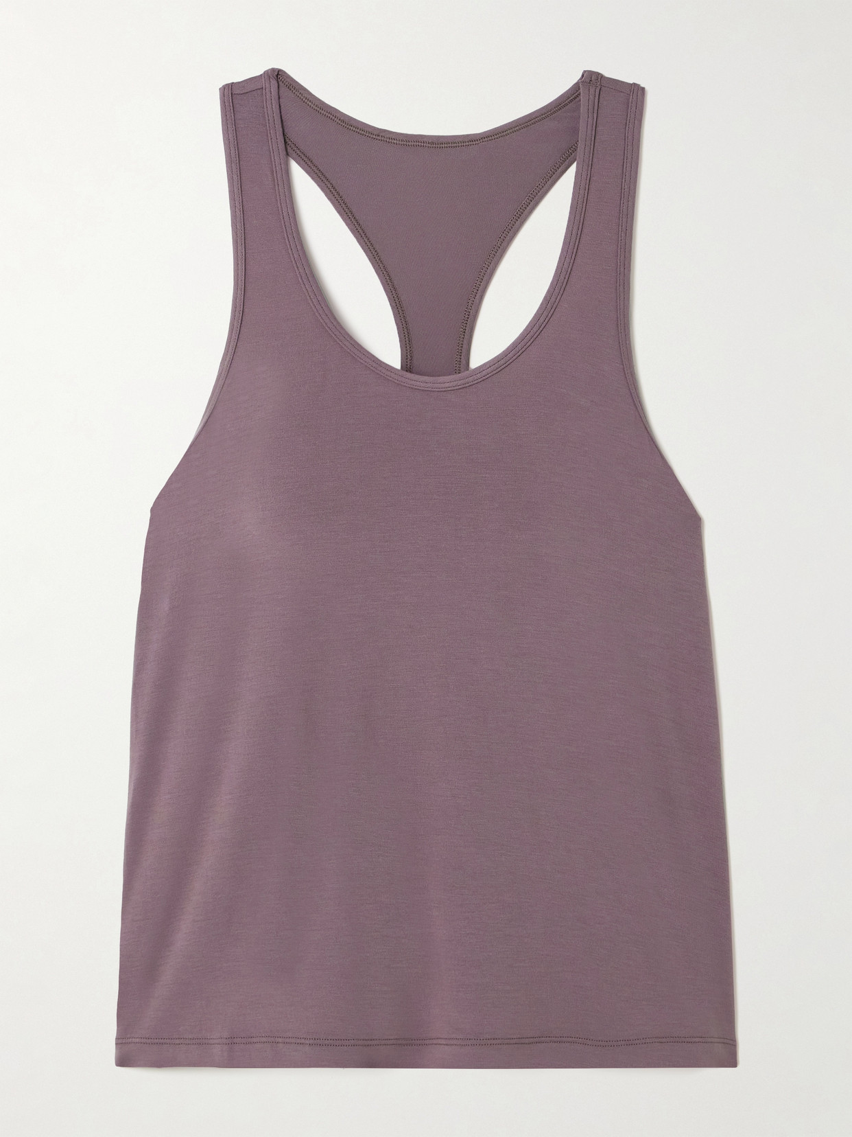 Alo Yoga All Day Stretch-modal Jersey Tank In Purple
