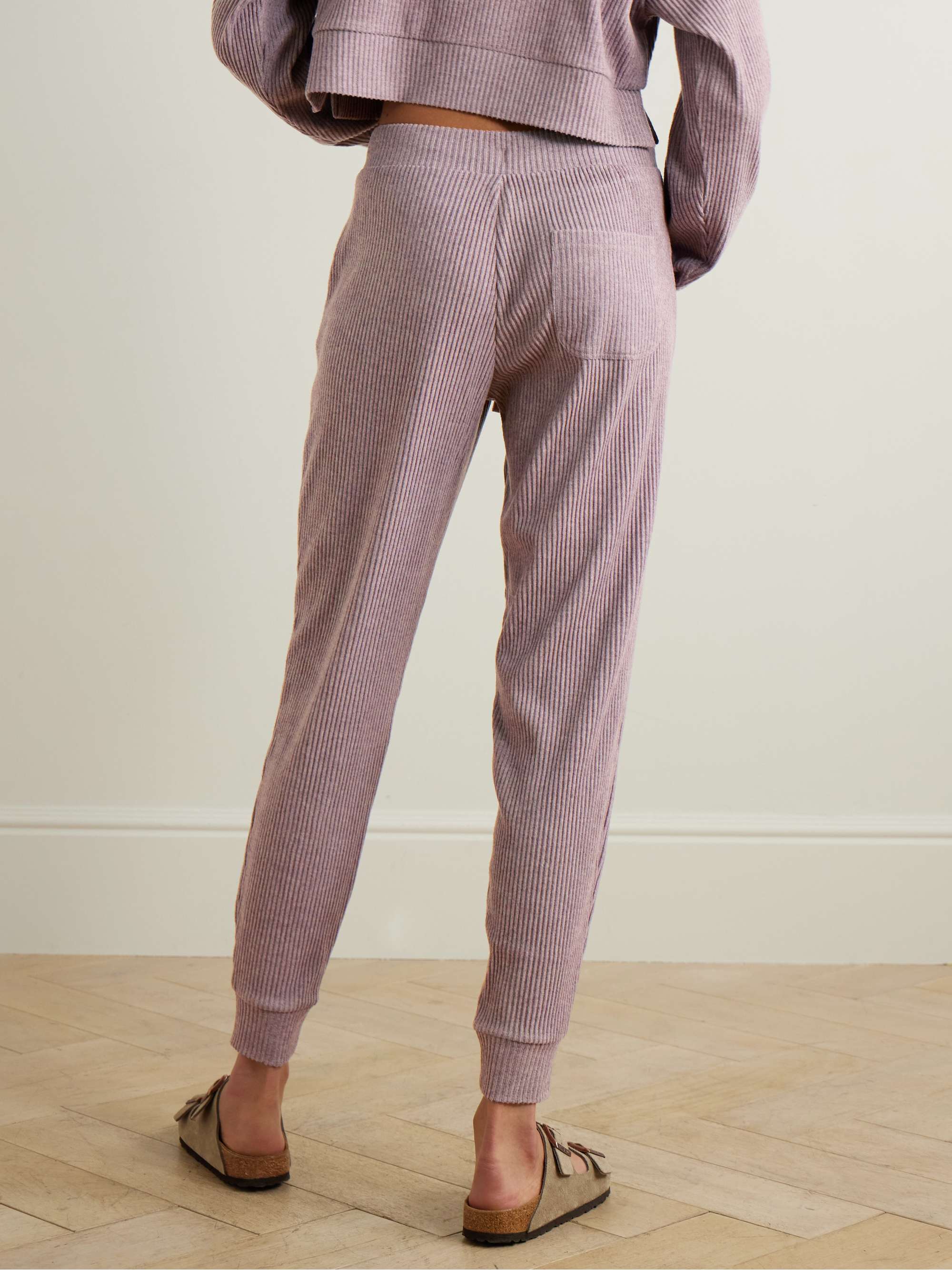 ALO YOGA Muse ribbed fleece sweatpants