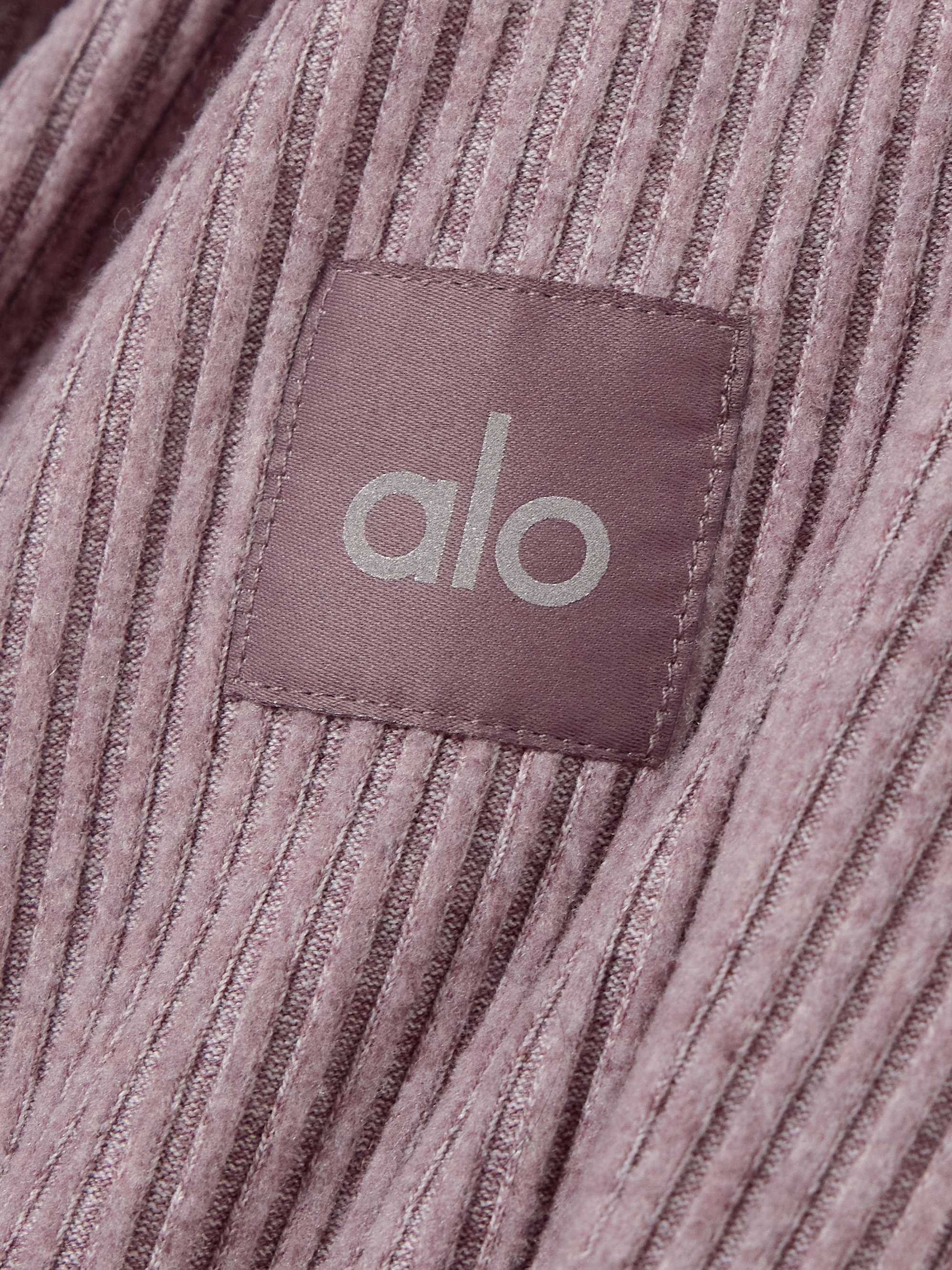 ALO YOGA Muse ribbed fleece sweatpants