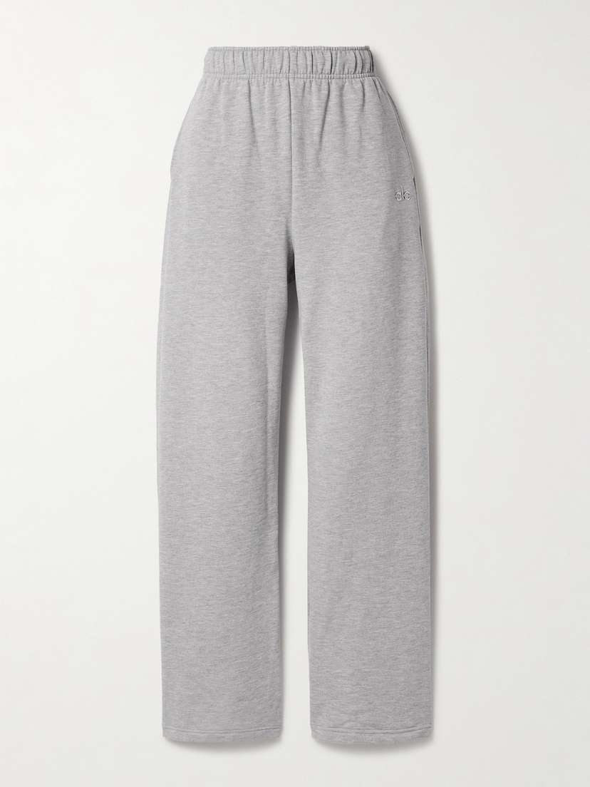 Alo Yoga Accolade Cotton-blend Jersey Track Pants
