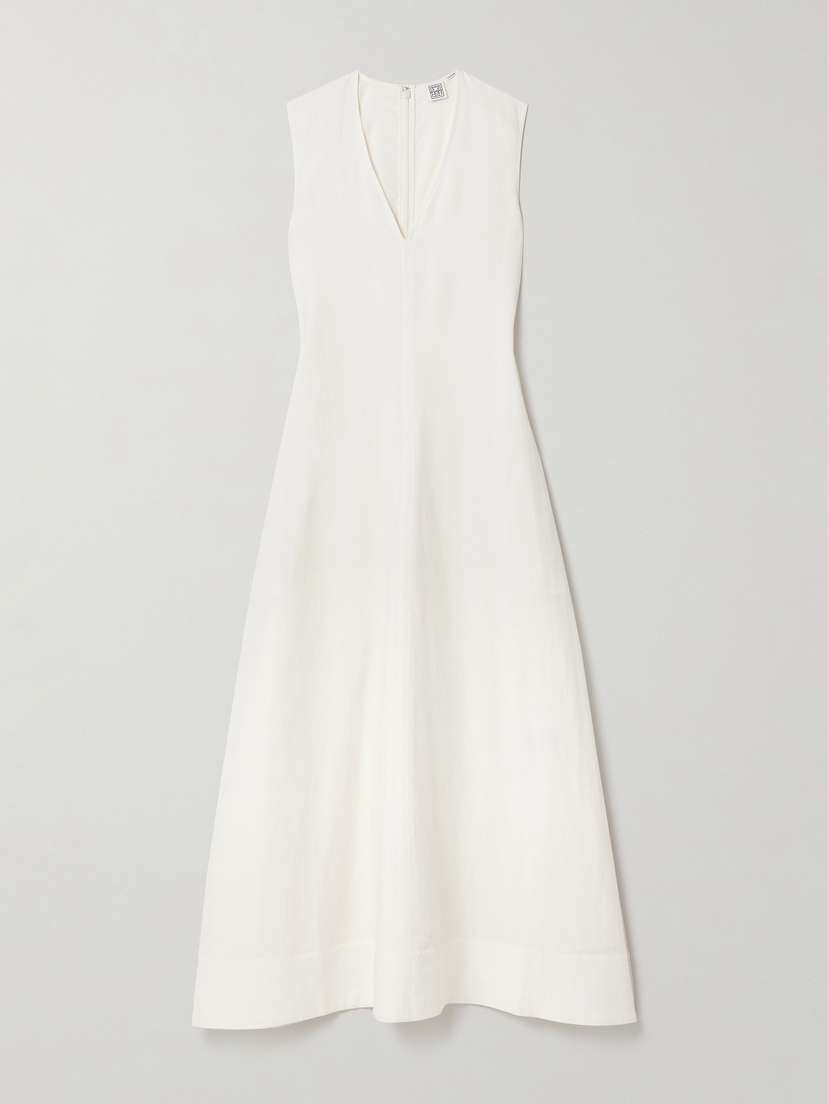 TOTEME + Net Sustain Lyocell And Linen-blend Maxi Dress
