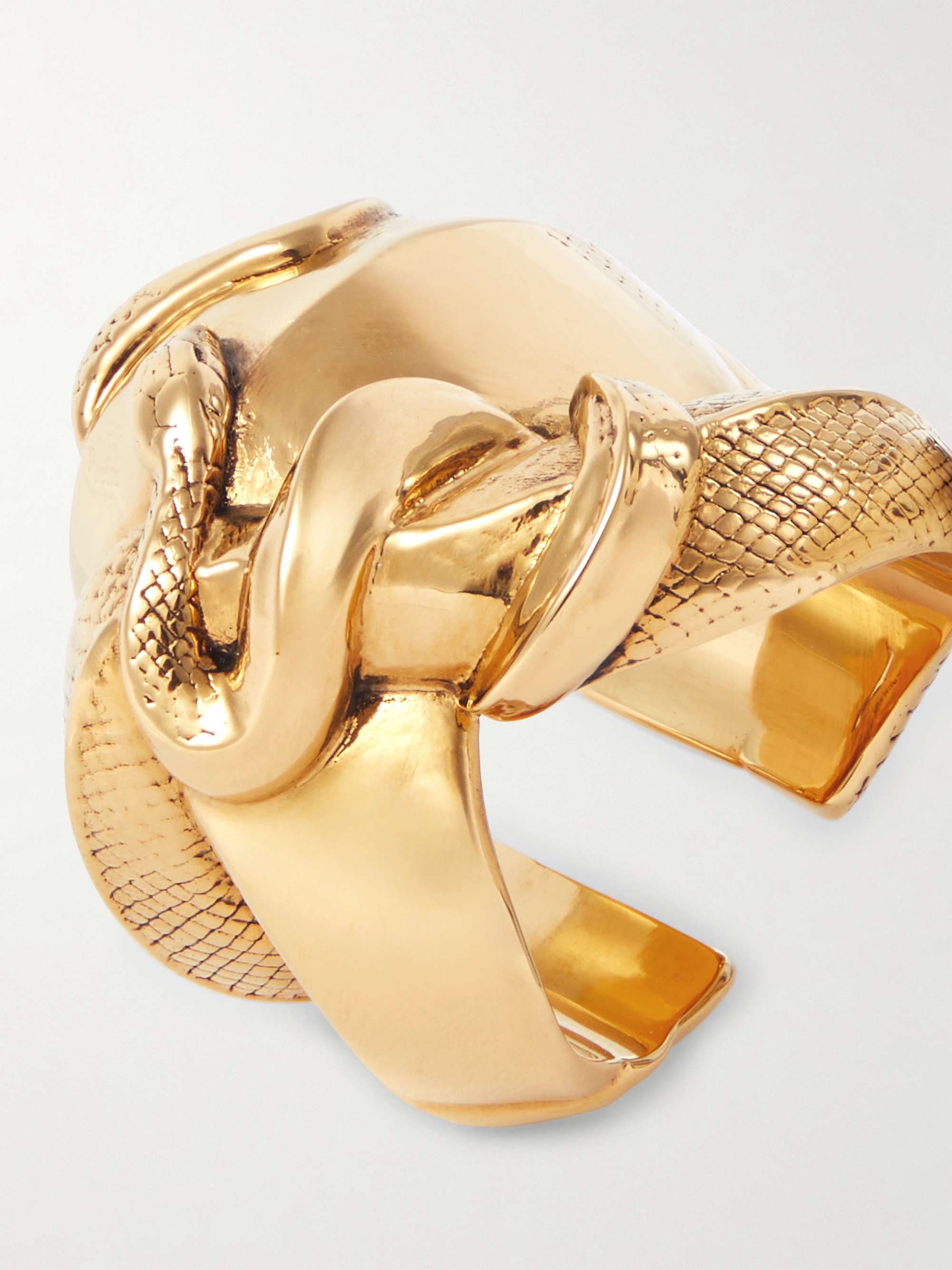 VIP【関税送料無料】希少 ALEXANDER MCQUEEN GOLD TONE RING MCQUEEN Snake gold-tone ring | NET-A-PORTER