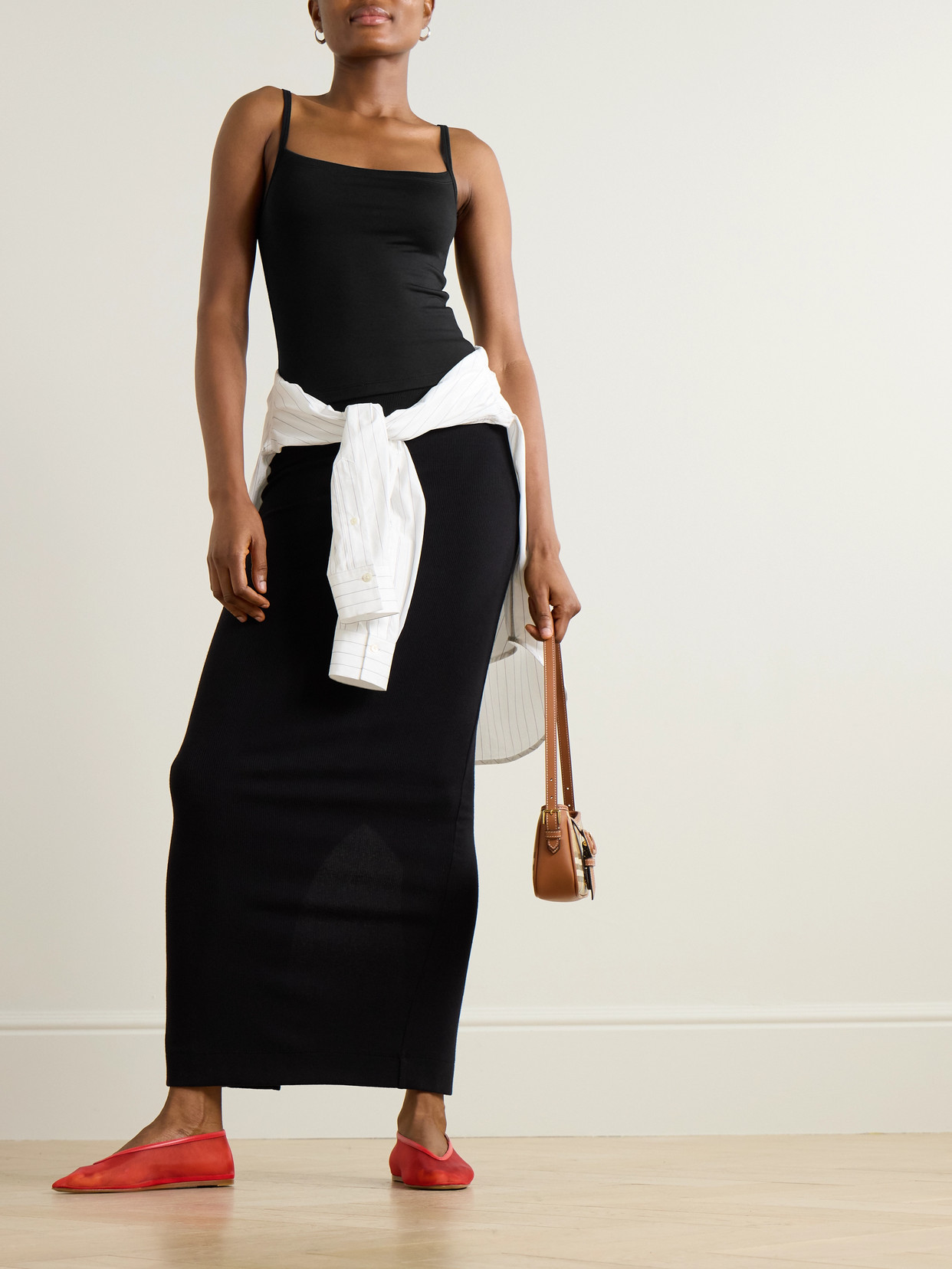 Éterne Stretch-modal Jersey Tank In Black