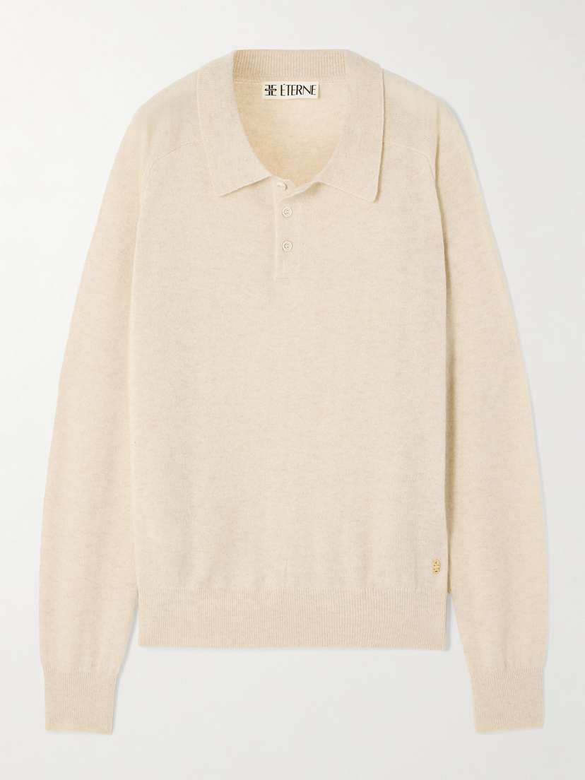 ÉTERNE Brady Cashmere Polo Sweater