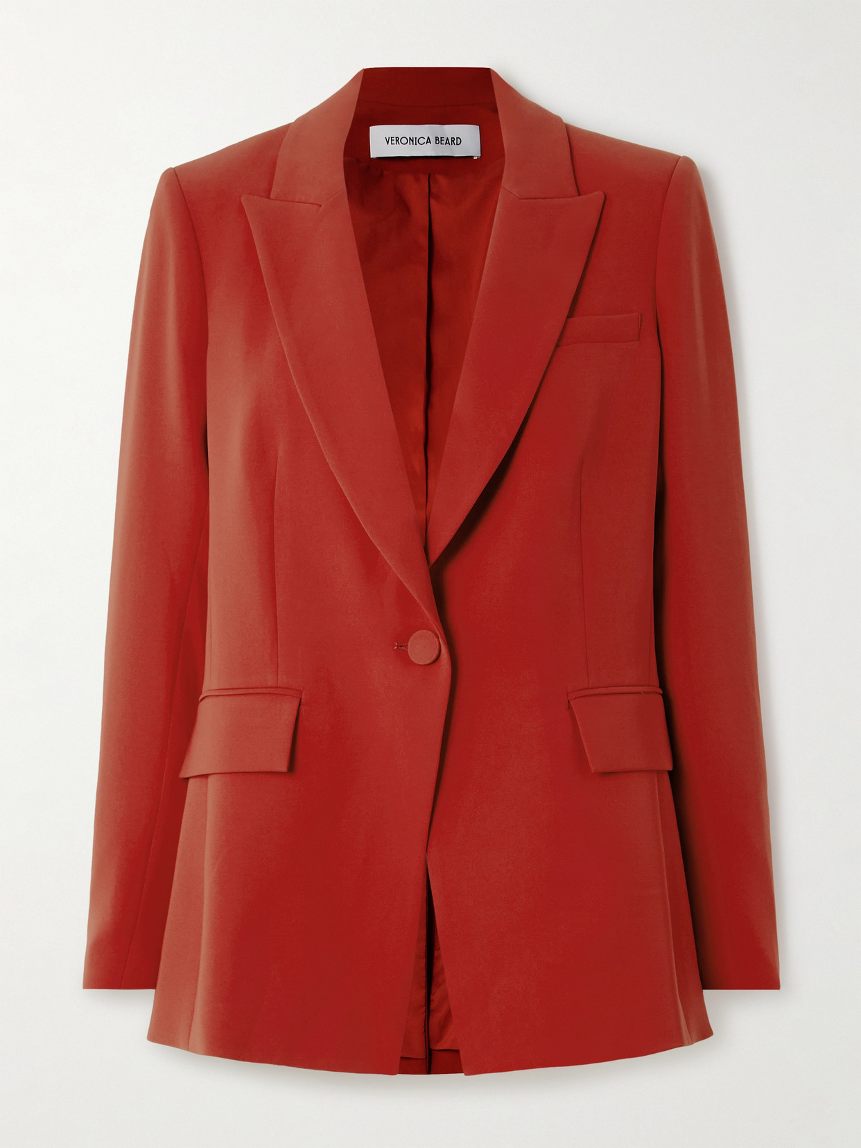 Veronica Beard - Long And Lean Dickey Crepe Blazer - Red