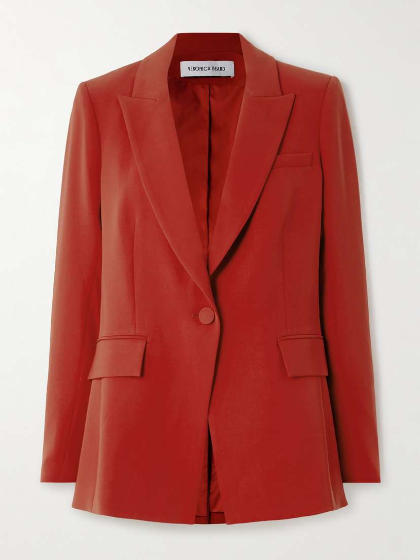 Veronica Beard Long And Lean Dickey Crepe Blazer