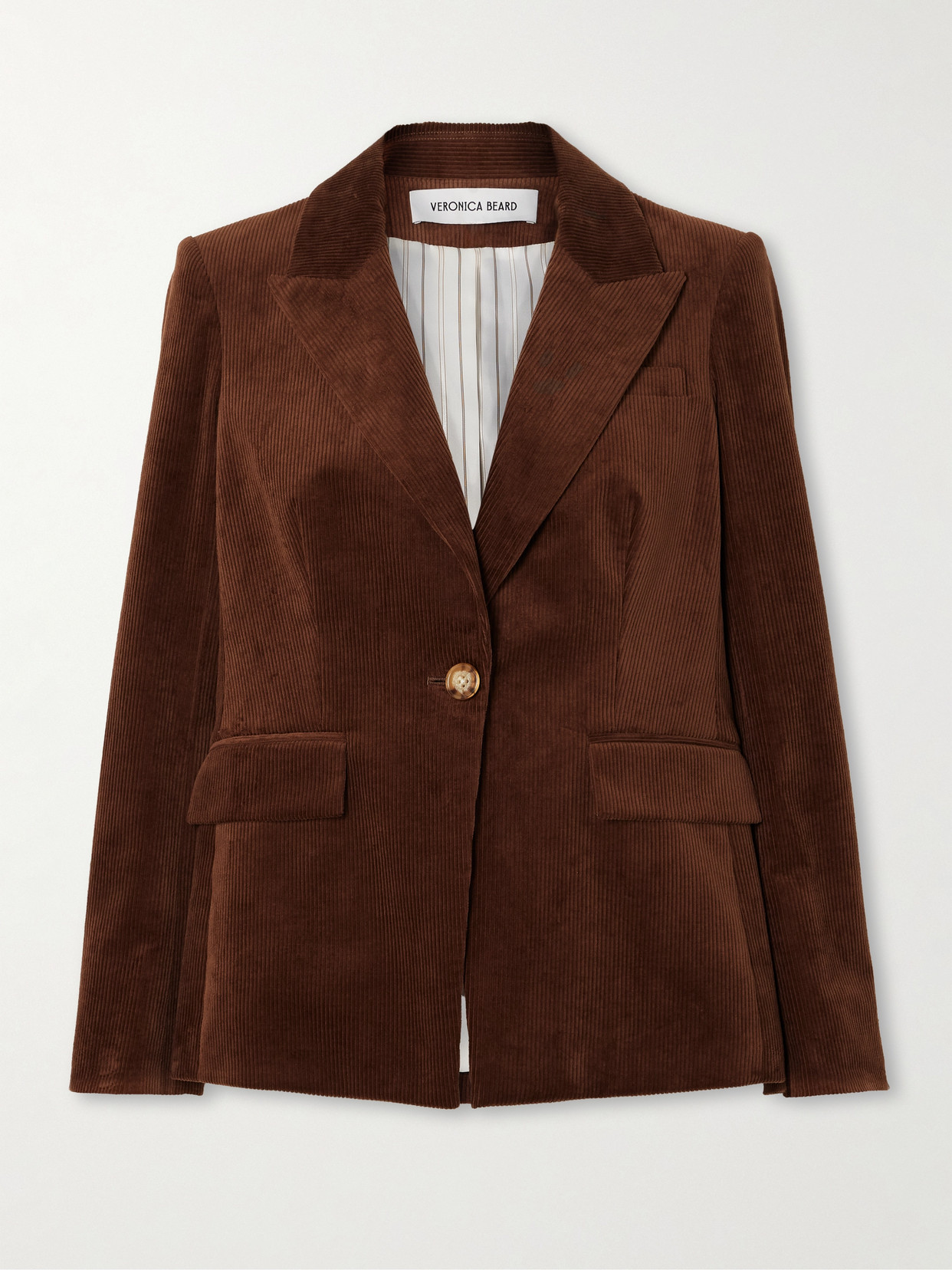 Veronica Beard - Reagan Dickey Cotton-blend Corduroy Blazer - Brown