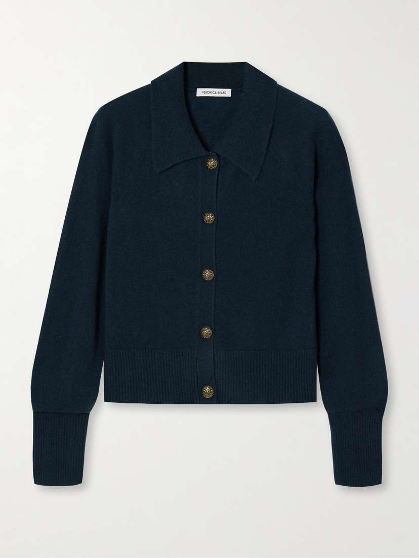 Veronica Beard Cheshire Cropped Cashmere Cardigan